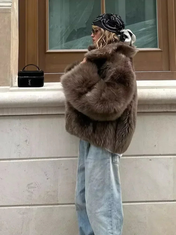 Elegance World – Luxe Short Fur Jacket